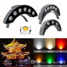 IP66, 3 Вт, 5 Вт, 6 Вт, светодиодный кривой гофрированный светильник, светильник полумесяца, светильник для черепицы, ландшафтный светильник на крыше для парка, виллы, сада, наружного использования