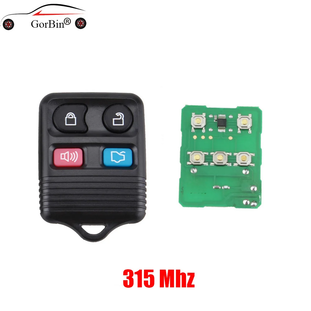 

GORBIN Remote Key Transit Keyless Entry Fob 4 Button 315MHz For Ford complete remote control Circuid Board included