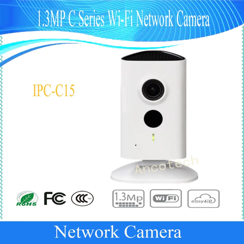 

Free Shipping DAHUA Security WIFI Camera 1.3MP HD C series Wi-Fi Camera with 10M IR Range without Logo IPC-C15