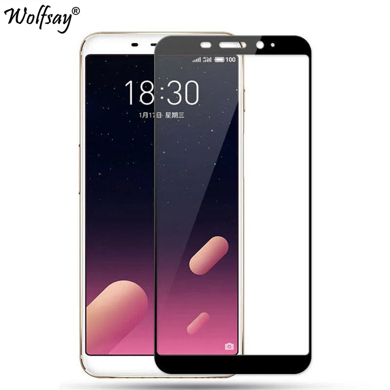 2 шт. Защитное стекло для экрана Meizu M6S закаленное M6s Mblu S6 Meilan полное покрытие