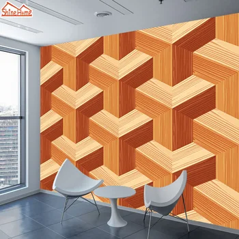 

ShineHome-Interior 3d Brick Wallpapers for 3 d Dinning Living Room Wood Patten Wall Paper Mural Rolls Wallpaper Cafe Home Decor