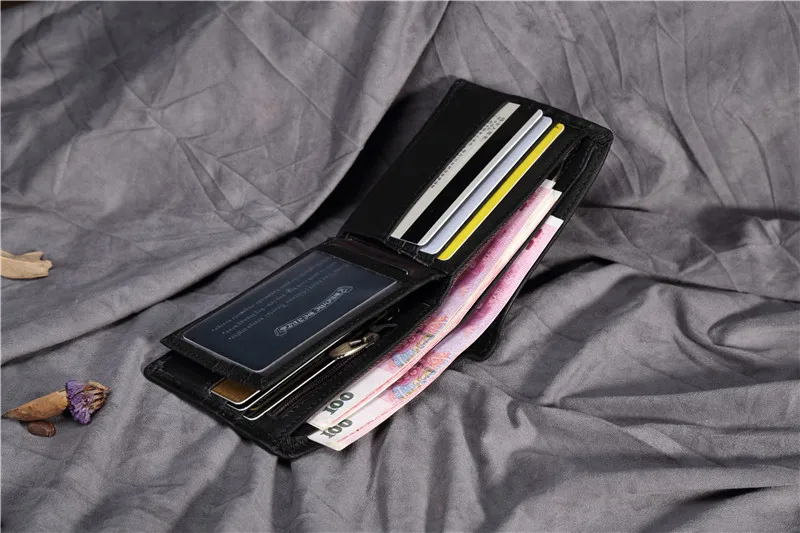 Дизайнерские кошельки люксовый бренд мужской кошелек из натуральной кожи масло воск сумка для денег мужские кошельки винтажный кошелек для карт клатч кошелек