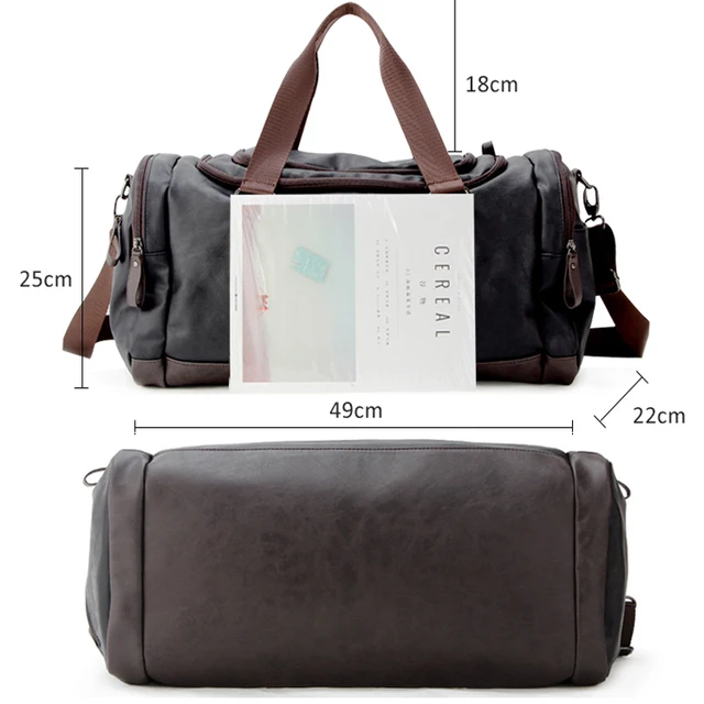 Top Quality Casual Travel Duffel Bag Pu Leather Men Handbags Top Quality Casual Travel Duffel Bag Pu Leather Men Handbags Large Capacity Bags Black Mens Messenger Tote Jxy815 My Blog