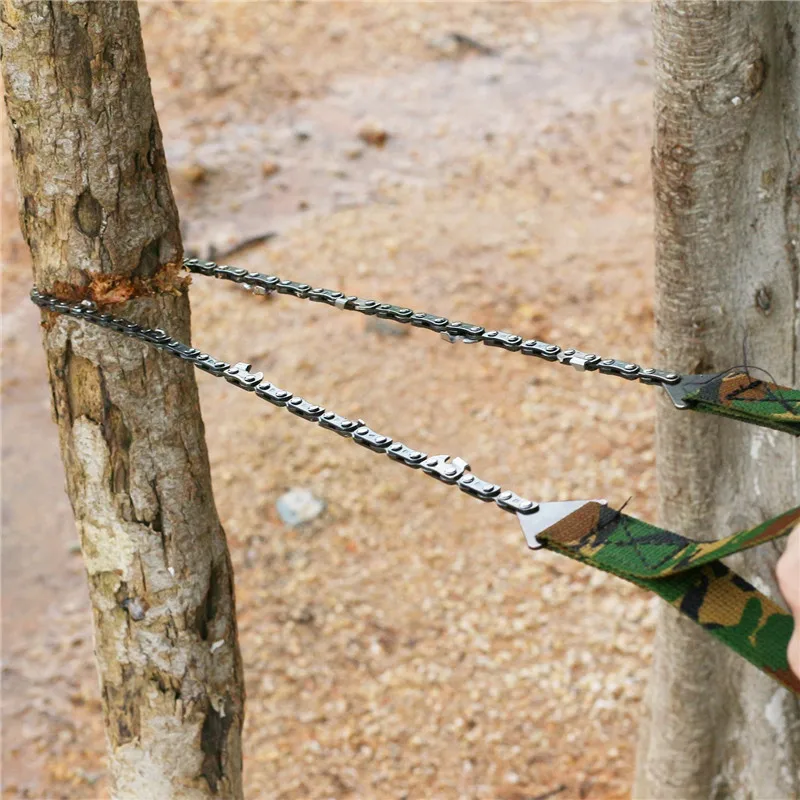 

65cm Emergency Household Gardening Hand Chainsaw With Nylon Bag Outdoor Survival Pocket Chain Saw Hand Chainsaw Camping Hiking