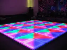 Недорогой RGB СВЕТОДИОДНЫЙ танцпол размер 100 см * 7 DMX 512 каналов акриловый