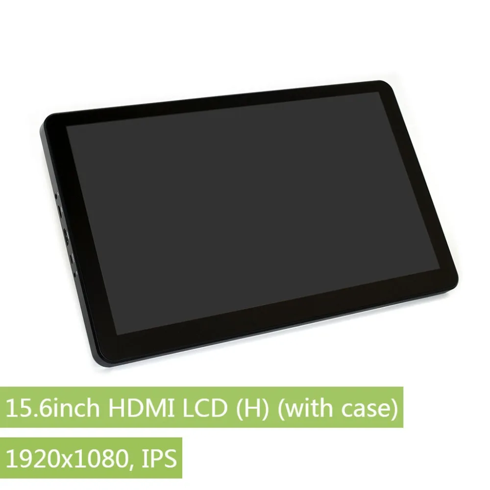 

RealQvol 15.6inch IPS 1920x1080 Capacitive Touch Screen LCD with Toughened Glass Cover HDMI Display for Raspberry Pi BB Black