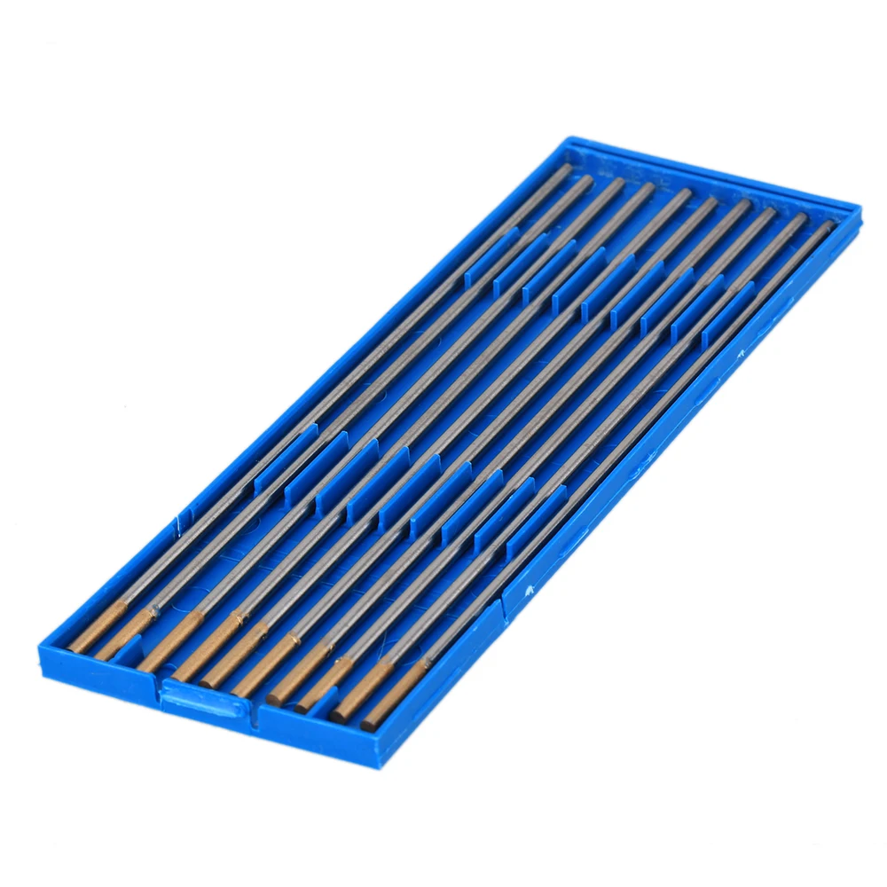 10pcs 1.5 Lanthanated WL15 TIG Tungsten Electrode 6.0x 150mm Gold