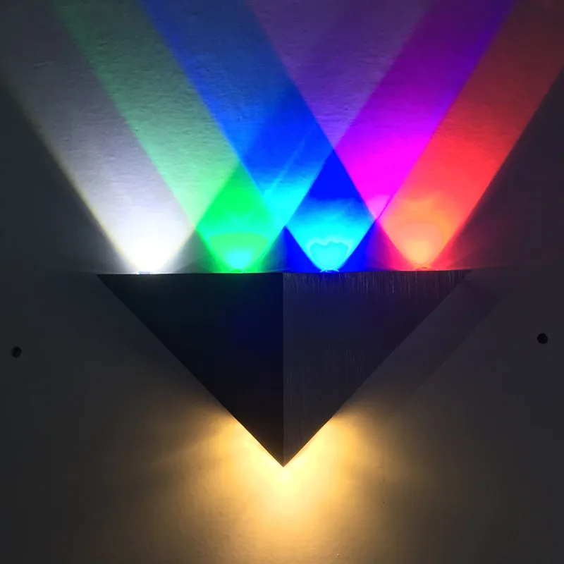 

TAMPROAD LED Triangle Creative Wall Lamp Aluminum Corridor Lights Aisle Lights Bar KTV Bedroom Living Room Wall Decorative Light