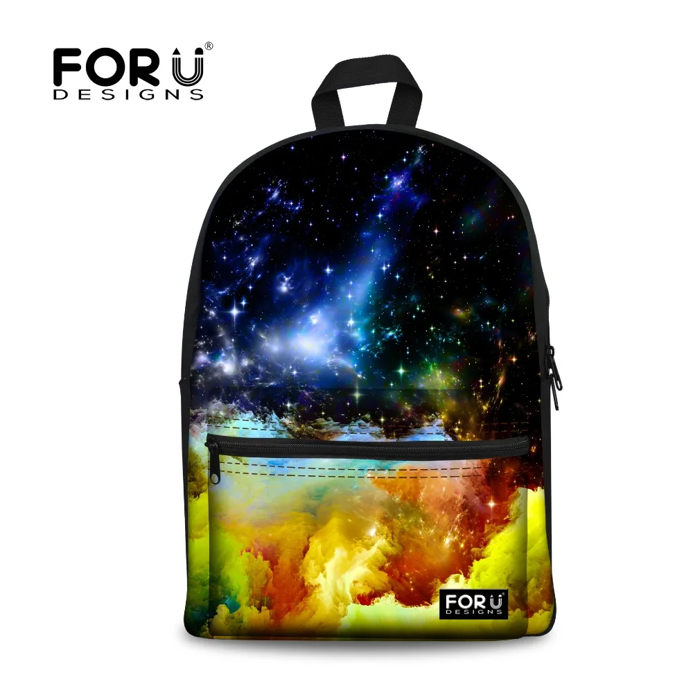 Leisure Women Backpack Star Universe Space Printing Backpack for Teenage Girls School Bookbag Mochila Kids Children