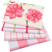 Chainho, розовый цвет серии, хлопчатобумажная ткань, холст, ручной работы ткань для дивана кайма для штор материал для художественного оформления дома, 50*150 см