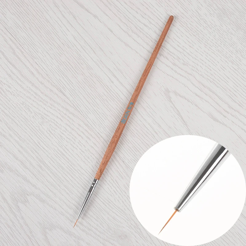 

Long Hair Nail Art Liner Brush Ultra-thin Line Drawing Pen Wooden Handle Nail Art Manicure Tool