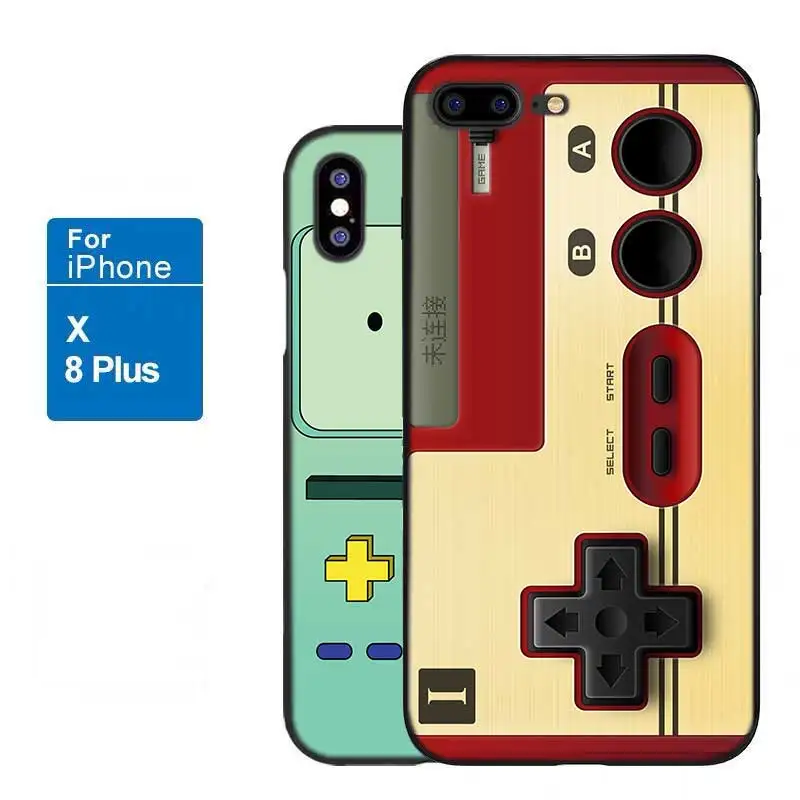 ل فون XS X XR ماكس 8 7 6 6 ثانية زائد 5 5 ثانية SE الأسود لينة سيليكون جراب هاتف الكلاسيكية حاسبة فيديو الشريط نمط