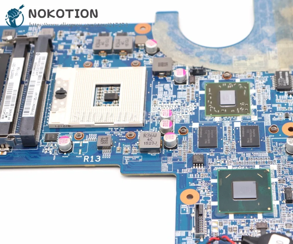 NOKOTION 650199-001 636375-001 основная плата для hp Pavilion G4 G6 G7 материнская плата для ноутбука HM65 DDR3 HD6470 1 ГБ видеокарта Бесплатный процессор