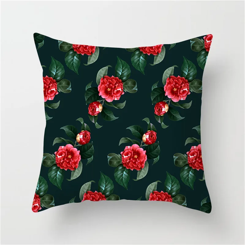 

Fuwatacchi Tropical Print Pillow Flower Leaf Pineapple Cushion Cover Home Decor Wedding Decoration Pillow Case Chair Cover