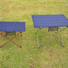 Уличная мебель для сада складной столик Алюминий сплав портативный для барбекю, пикника стол прочной нейлоновой ткани Размеры 57X42 см