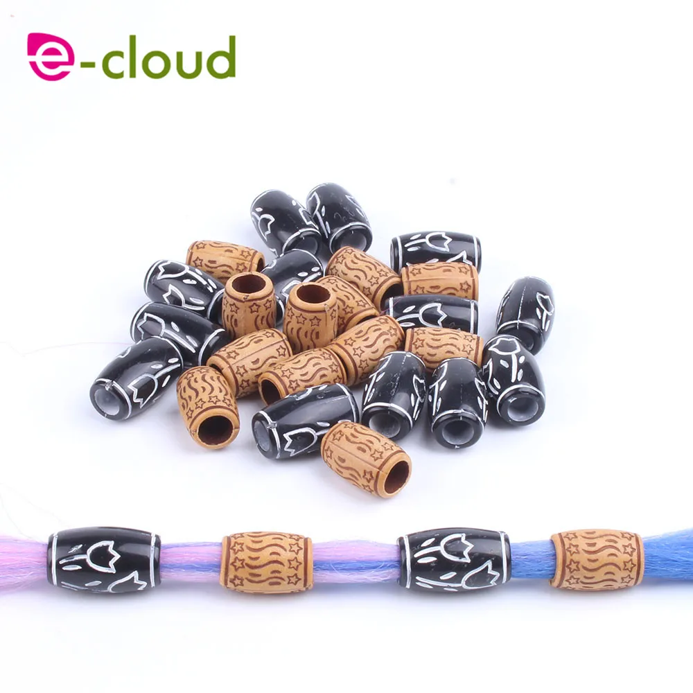 Colorful Dreadlocks Hair Ring Hair Braid Beads multi coloured hair
