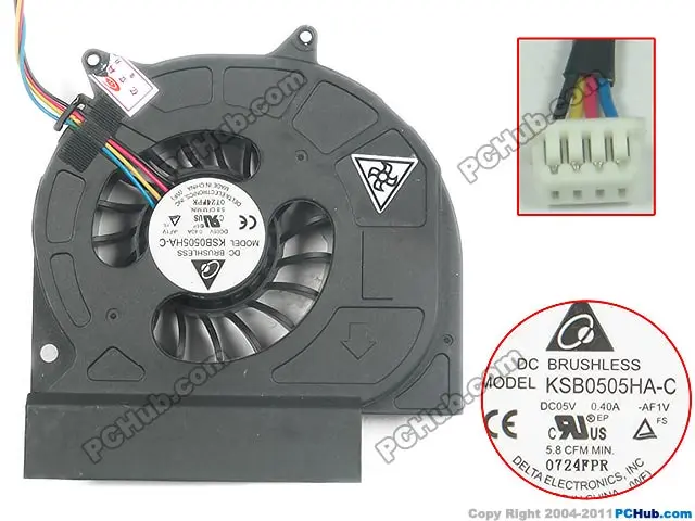 

Delta Electronics KSB0505HA-C -AF1V Server Cooling Fan DC5V 0.40A 4-wire