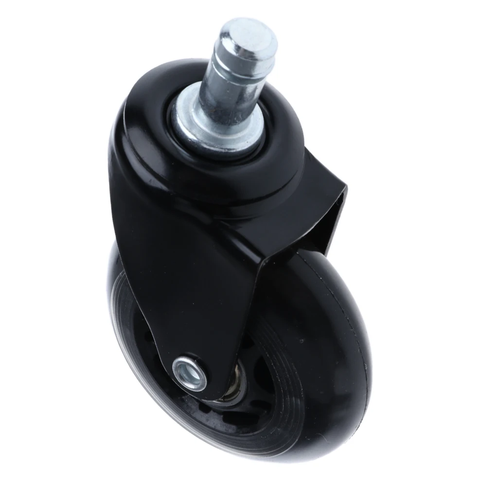 Swivel Plate PU Caster Wheels for Heavy Duty with Lock Brake 2.5 inch