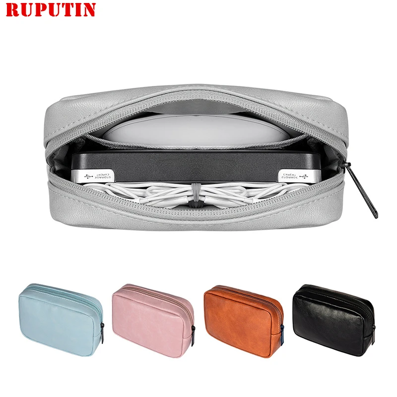 

New Storage Data Cable Travel Bag U Disk Power Bank Electronic Accessories Organizer Earphone SD Card Power Bank Container Pouch