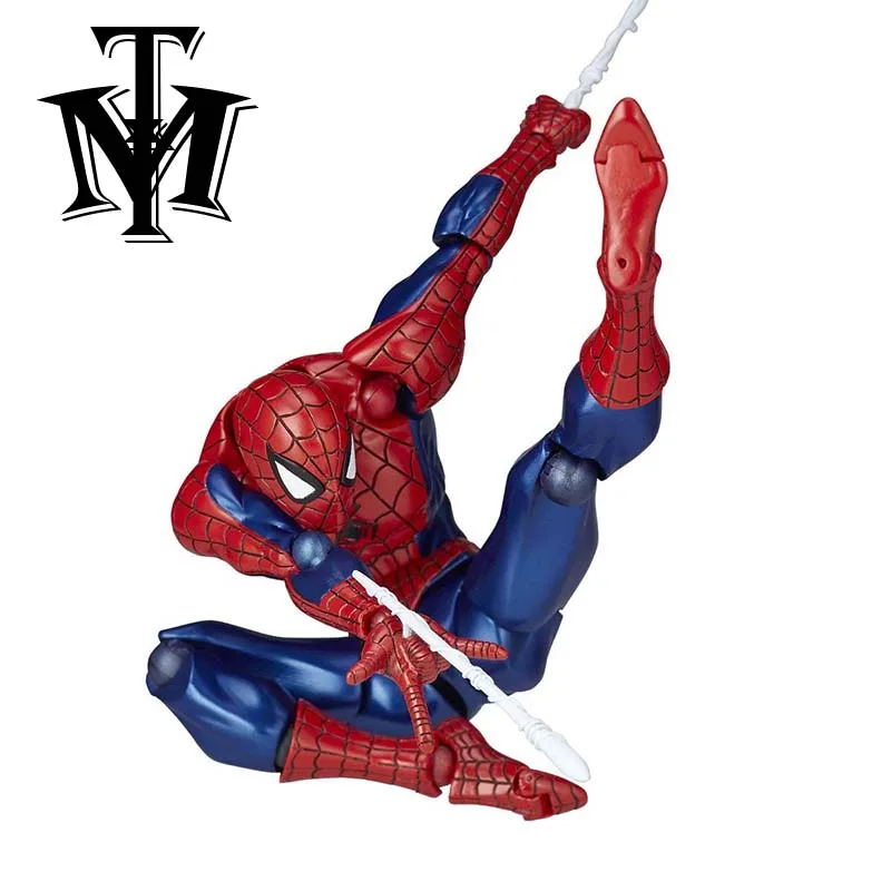 

Amecomi Yamguchi Spider-man Figure Revoltech Series NO.002 Spiderman PVC Action Figures Collectible Model Kids Toys Dolls