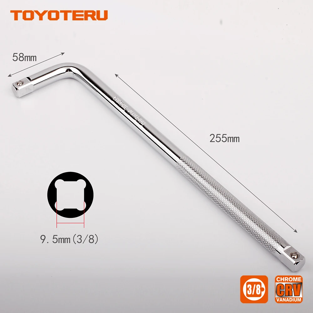 Торцевой ключ TOYOTERU ручной гаечный типа Heavy Drive 1/4 "3/8" 1/2 " хром ванадиевая