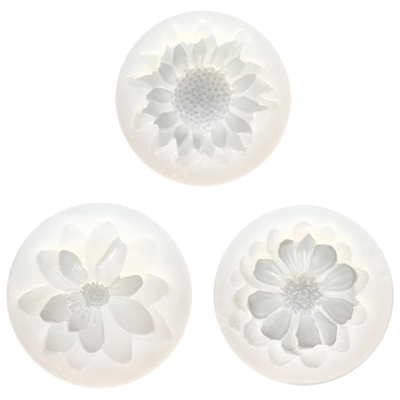 

Diy Silicone 3D Flower Moulds Mold Resin Jewelry Pendant Making Tool Crafts