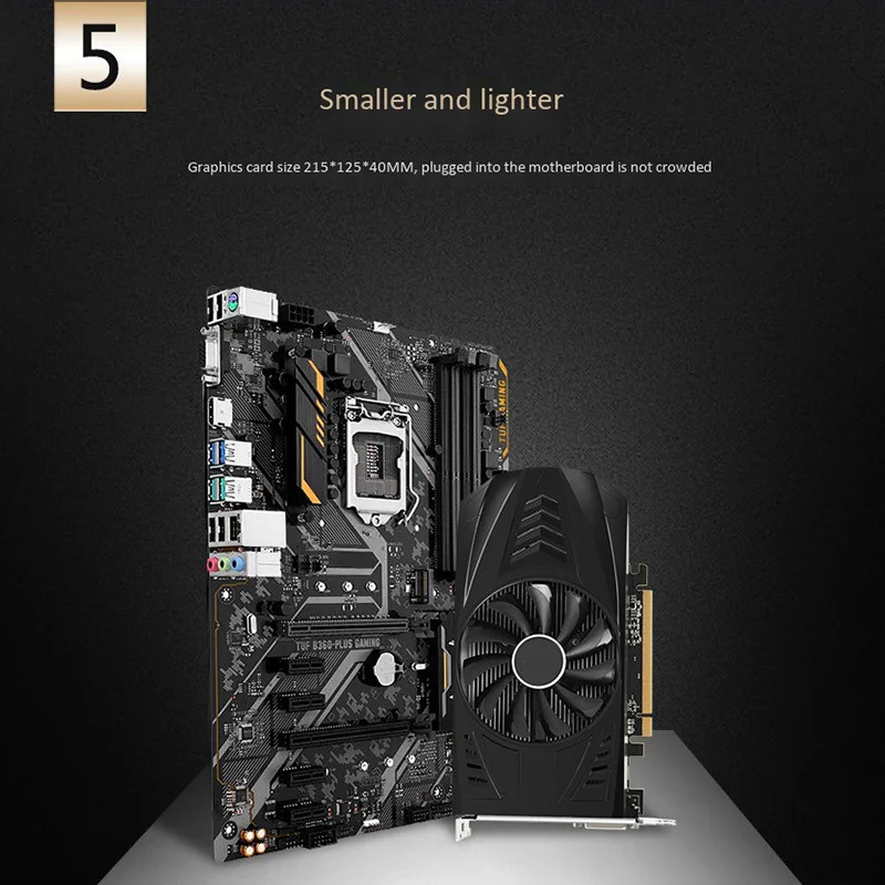  Rx 560 Gpu 4Gb Gddr5 128Bit Gaming Desktop Pc Video image Card Supports Dvi-D / Hdmi2.0B Pcie 16X