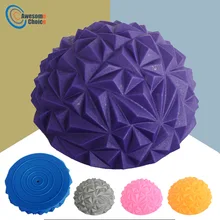 Йога половина мяч физический фитнес прибор мяч для тренировки баланса Точка Массаж шаговые камни bosu баланс стручки тренажерный зал Пилатес