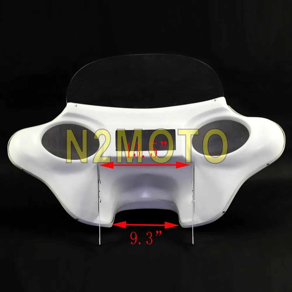 Мотоцикл Белый съемный обтекатель летучая мышь 6x9 белый динамик передний обтекатель клобук для Harley Touring Road King FLHR 1994-2013