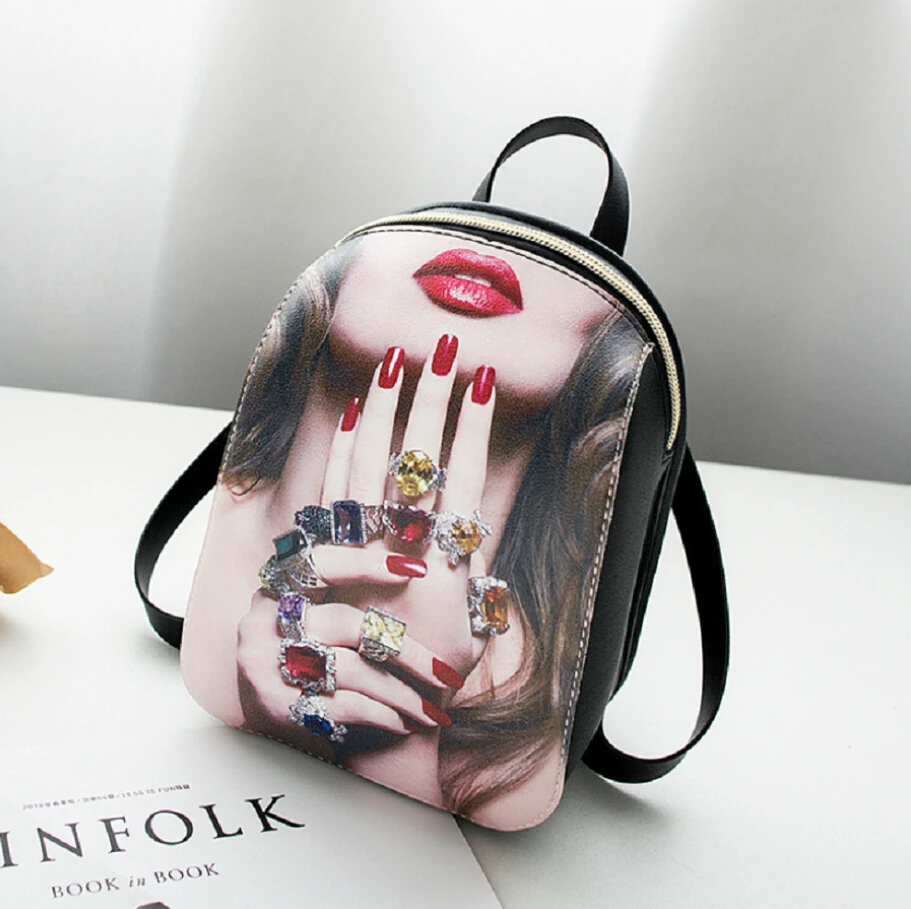 Для женщин рюкзак из искусственной кожи Наплечная школьная сумка рюкзак цветочный портфель печати рюкзаки для Для женщин 2019