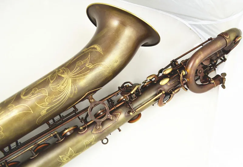 Taiwan MUSEADF Baritone саксофон SDY-906GF модель античная медь моделирование латунь Профессиональная игра Eb Saxofone