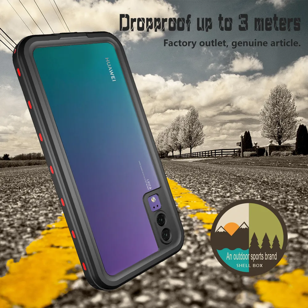 Для Huawei P20 армированный чехол 360 полная защита 3M Водонепроницаемый Прочный для PRO
