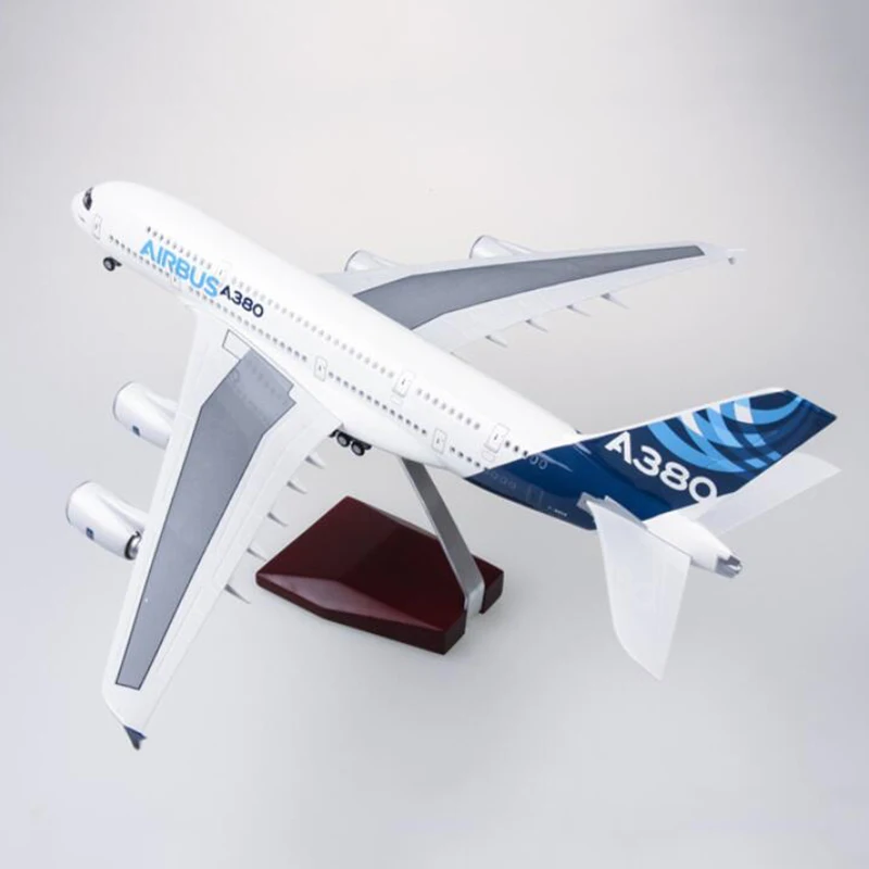 50 см 1: 160 Airbus A380 прототип самолета Модель сплав airframe W шасси светильник игрушка самолет модель самолета