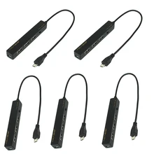 10070TW-5 Acasis H027 OTG микро usb-хаб кабель 3 порта одновременный мобильный планшетный ПК зарядный кабель питания трансмиссон