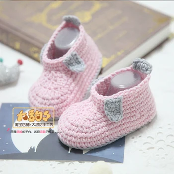 

QYFLYXUESweet, Handmade Baby Rabbit Ears Boots, Shoes, Soft Full Moon, Shoes Bow For Girls Baby Fashion High Quality