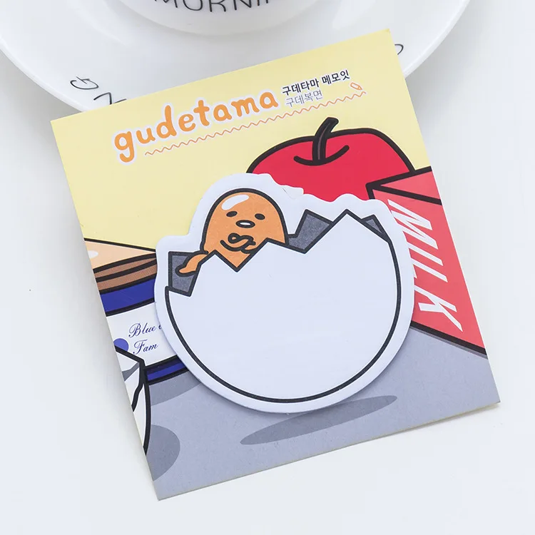 4 шт. креативный Kawaii Японский Корейский Gudetama memo pad планировщик милый стикер липкая бумага для заметок Note школьный аксессуар Bts канцелярские