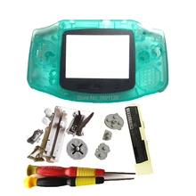 Световой зеленый цвет В виде ракушки Корпус для gameboyadvance nintendogba ночь игр освещенные В виде ракушки чехол гпоб dmg Boy консоли