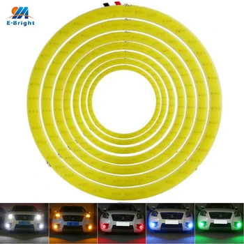 

YM E-Bright 1Pair Halo Rings COB 60MM 70MM 80MM 90MM 100MM 110MM 120MM Car Headlight Angel Eyes Motorcycle White Blue Red Green