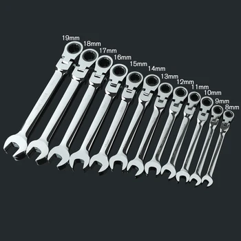 

1pc 8-15mm Activities Ratchet Gears Wrench Set flexible Open End Wrenches Repair Tools To Bike Torque Wrench Spanner