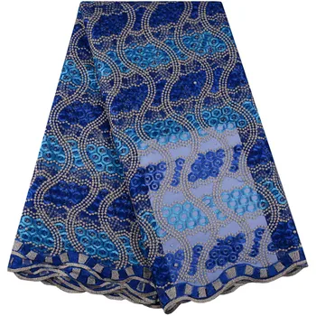 

Latest Fashion Design Nigerian Laces 2018 High Quality Tulle Mesh French Embroidered Lace African Net Mesh Tulle Lace Fabric920B