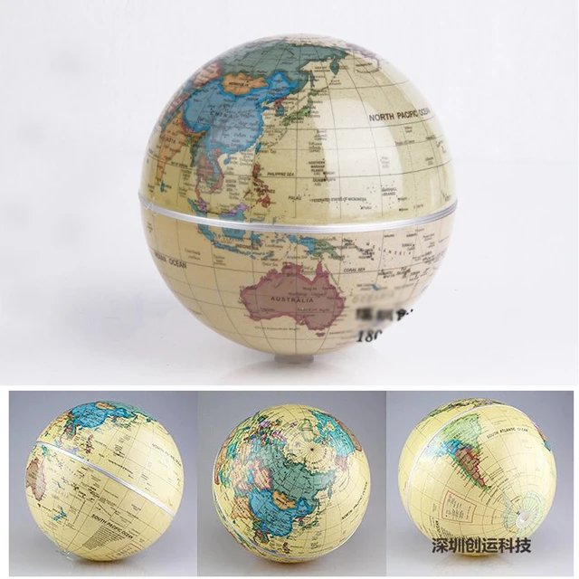 1pcs Creative birthday present solar globes automatic rotating globe
