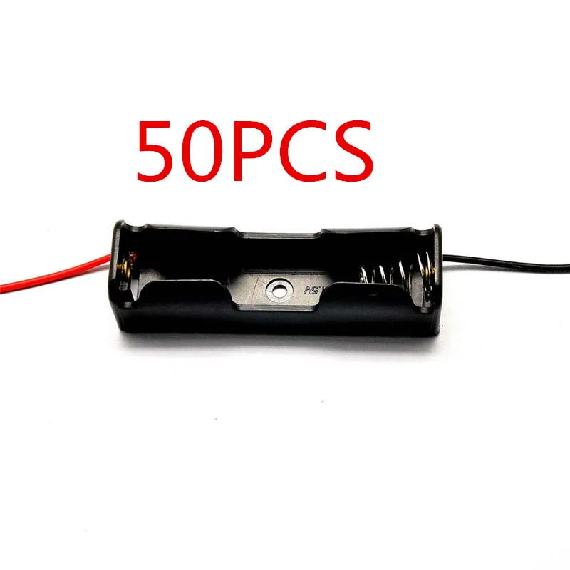 50PCS AA Batteries Storage Case Plastic Box Holder with 6