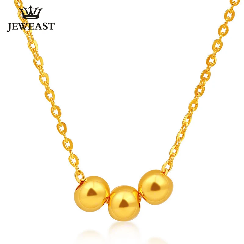 Jlzb 24k Pure Gold Necklace Real Au 999 Solid Gold Chain Nice Lucky
