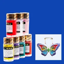 20 мл эмалированная краска низкотемпературная выпечка, твердое вещество жидкость в комплекте, легкое нанесение для ювелирных изделий DIY Art color series1