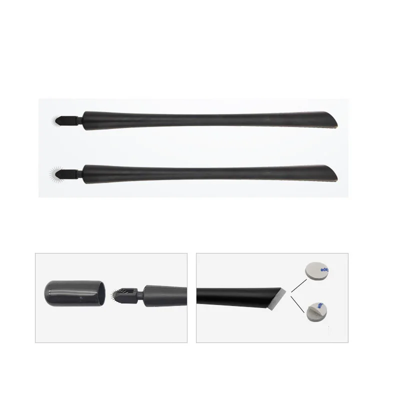 

1 Pc Disposable Manual Microblading Pen Easy Click Roller Blades Needles Tattoo Tool Eyebrow Makeup Pen
