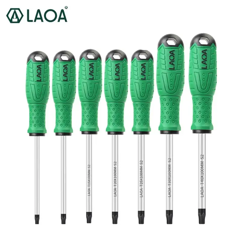 LAOA 8 шт. отвертка Torx S2 Магнитная из легированной стали T8/T10/T15/T20/T25/T30/T40|Отвертка| |