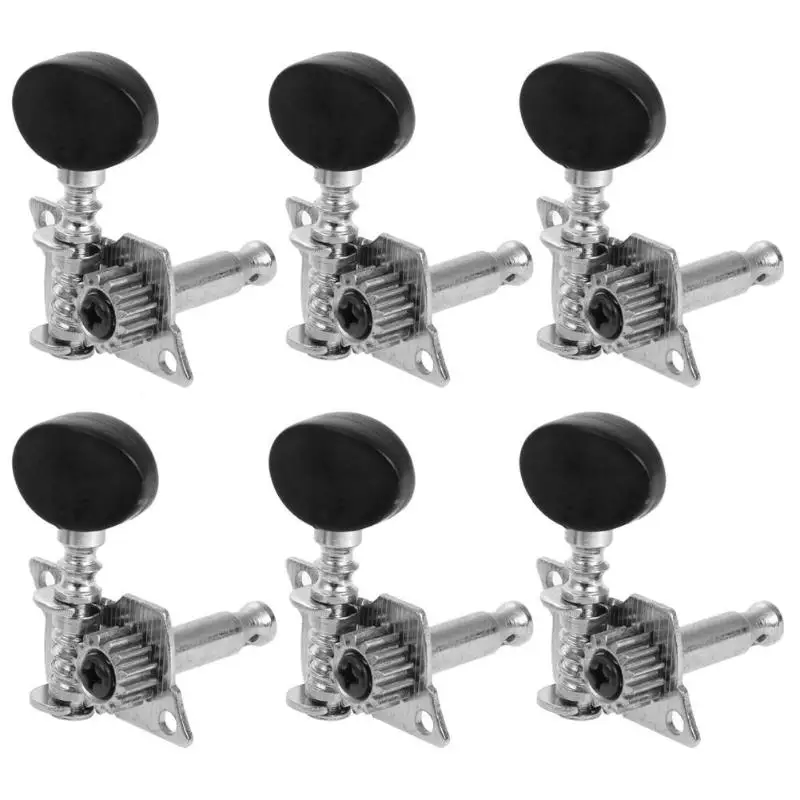 6pcs Guitar Tuning Peg 3Right 3Left L Single Hole Open Style Key