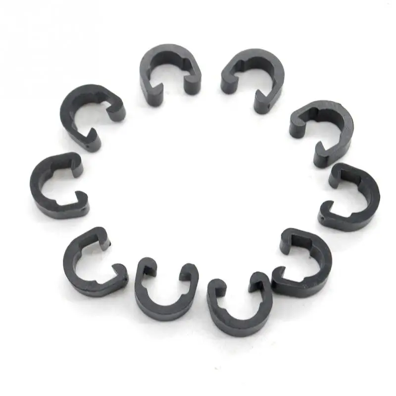 

10pcs MTB Bike Road Bicycle C-buckle Clasps Housing Hose Guide for Brake Cable/Derailleur Hub Bike Shift Line C-clips Clamps#928