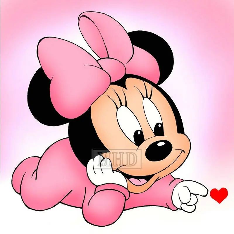 

Cartoon 5d diy diamond painting cross stitch Minnie Mouse 20x20cm home decoration rhinestone mosaic gift