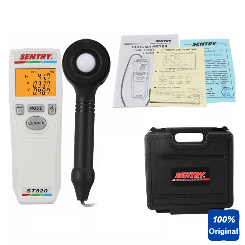 Chroma Light Meter Temperature Brightness LED Lamps Tester Color Meter